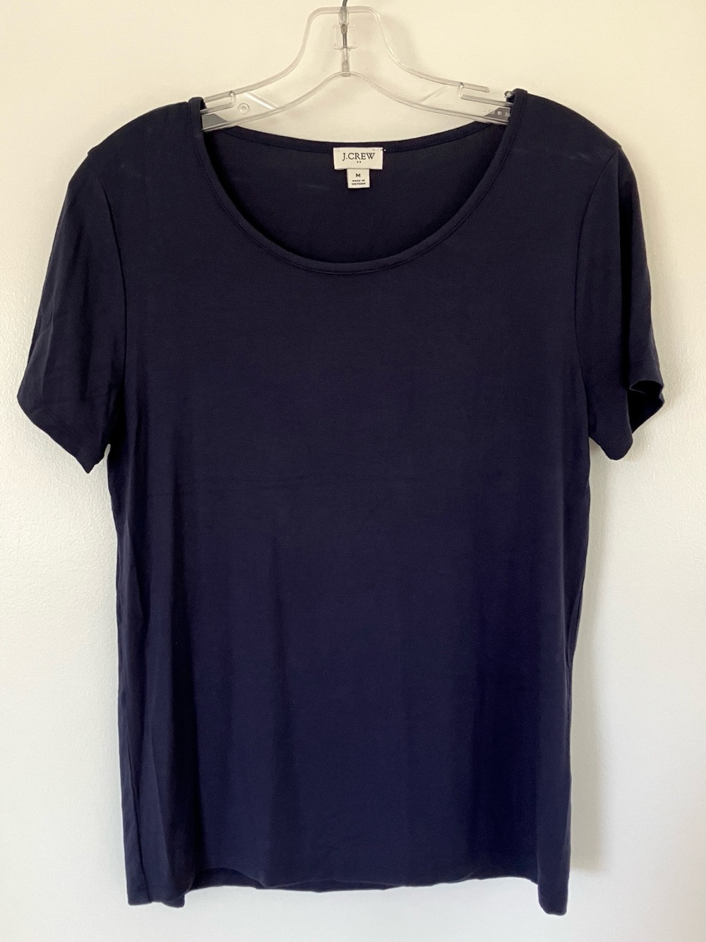 J. Crew Navy Scoop Neck Short Sleeve Top
